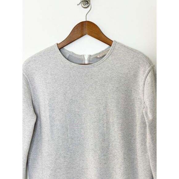 Athleta Cozy Karma Back Zip Fleece Crew Neck Sweatshirt Dress Gray Size XXS - Picture 4 of 11